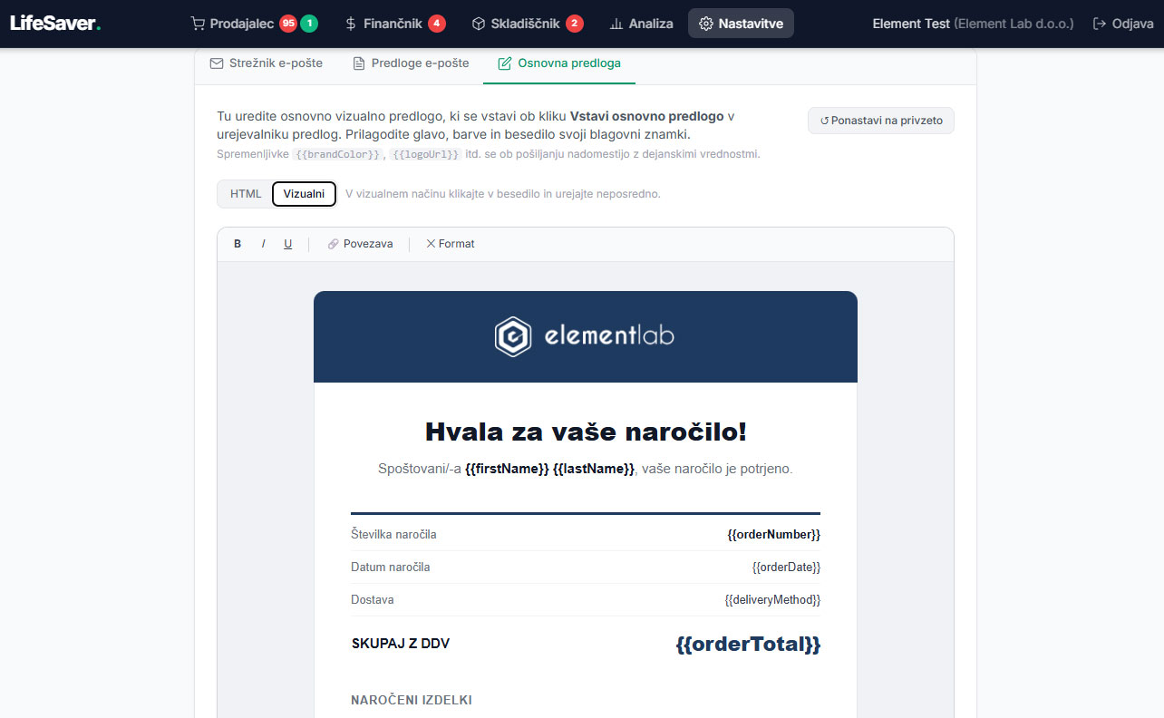 E-poštne predloge